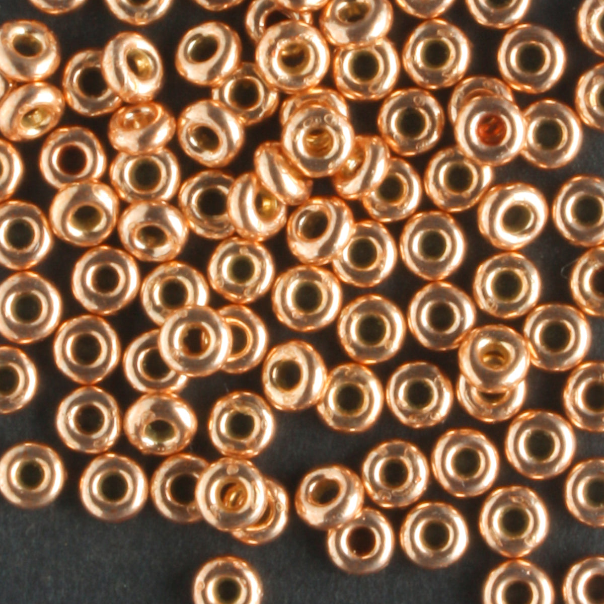 8/0 Demi Round PermaFinish Rose Gold - 10 grams