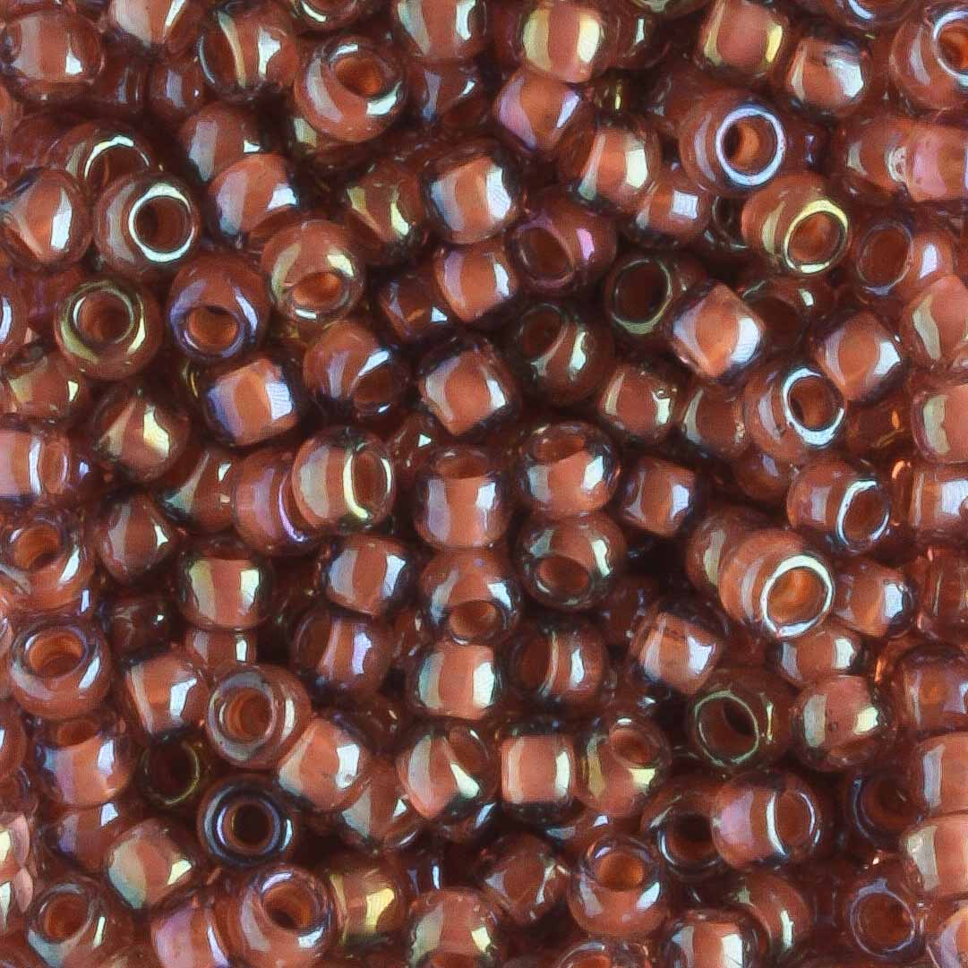 8/0 Mauve Lined Rainbow Topaz - 10 grams