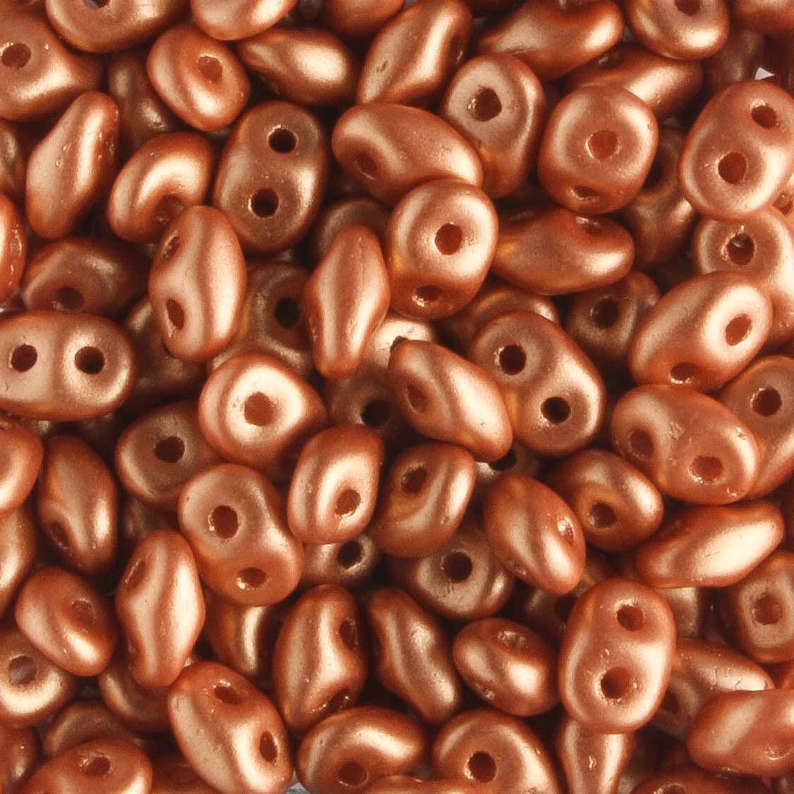 Superduo Satin Metallic Peach - 10 grams