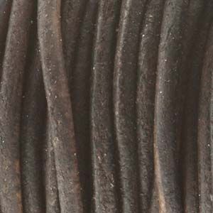 1mm Leather Dyed Antique Dark Brown - foot