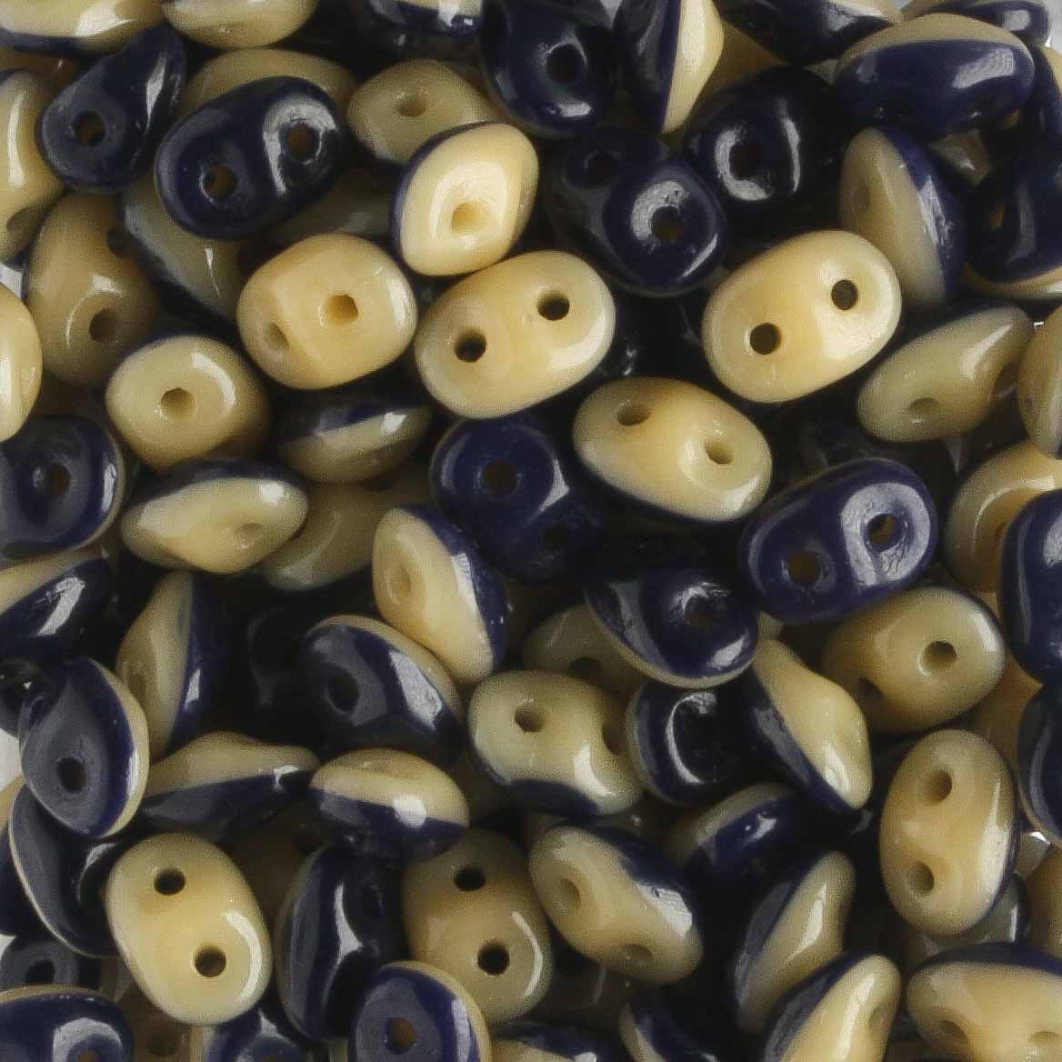 Superduo Duet Navy Ivory - 10 grams