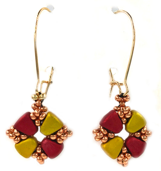 Nibble Bracelet and Earrings Pattern - PDF