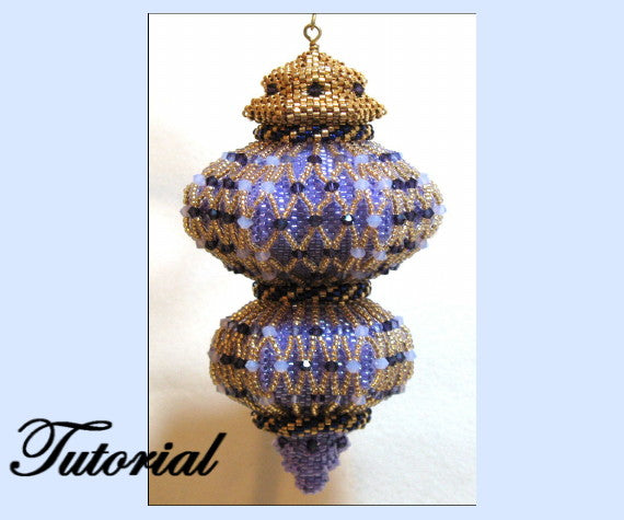 Crystal Delight Christmas Ornament Pattern - PDF