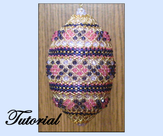 Horizontal Ribbon Sparkler Ornament Pattern - PDF