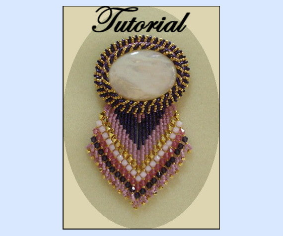Sunburst Rope Brooch Pattern - PDF