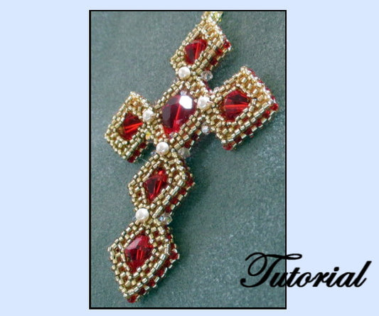 The Cubic Right Angle Weave (CRAW) Cross Pattern - PDF