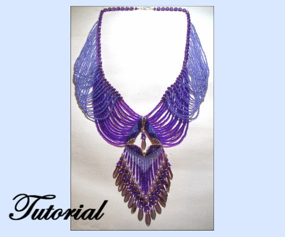 Victorian Drape Necklace Pattern - PDF