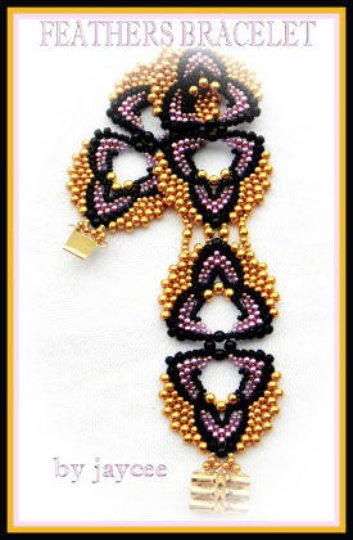 Feathers Bracelet Pattern - PDF