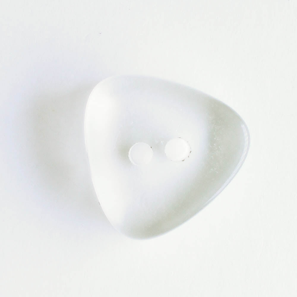 Triangle Button, Clear Plastic