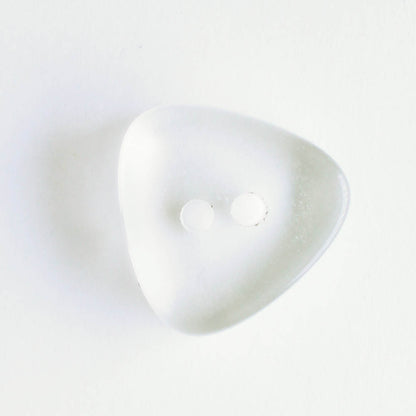 Triangle Button, Clear Plastic