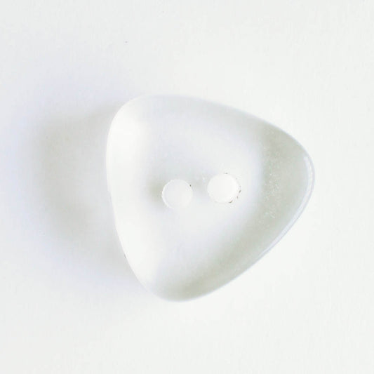 Triangle Button, Clear Plastic