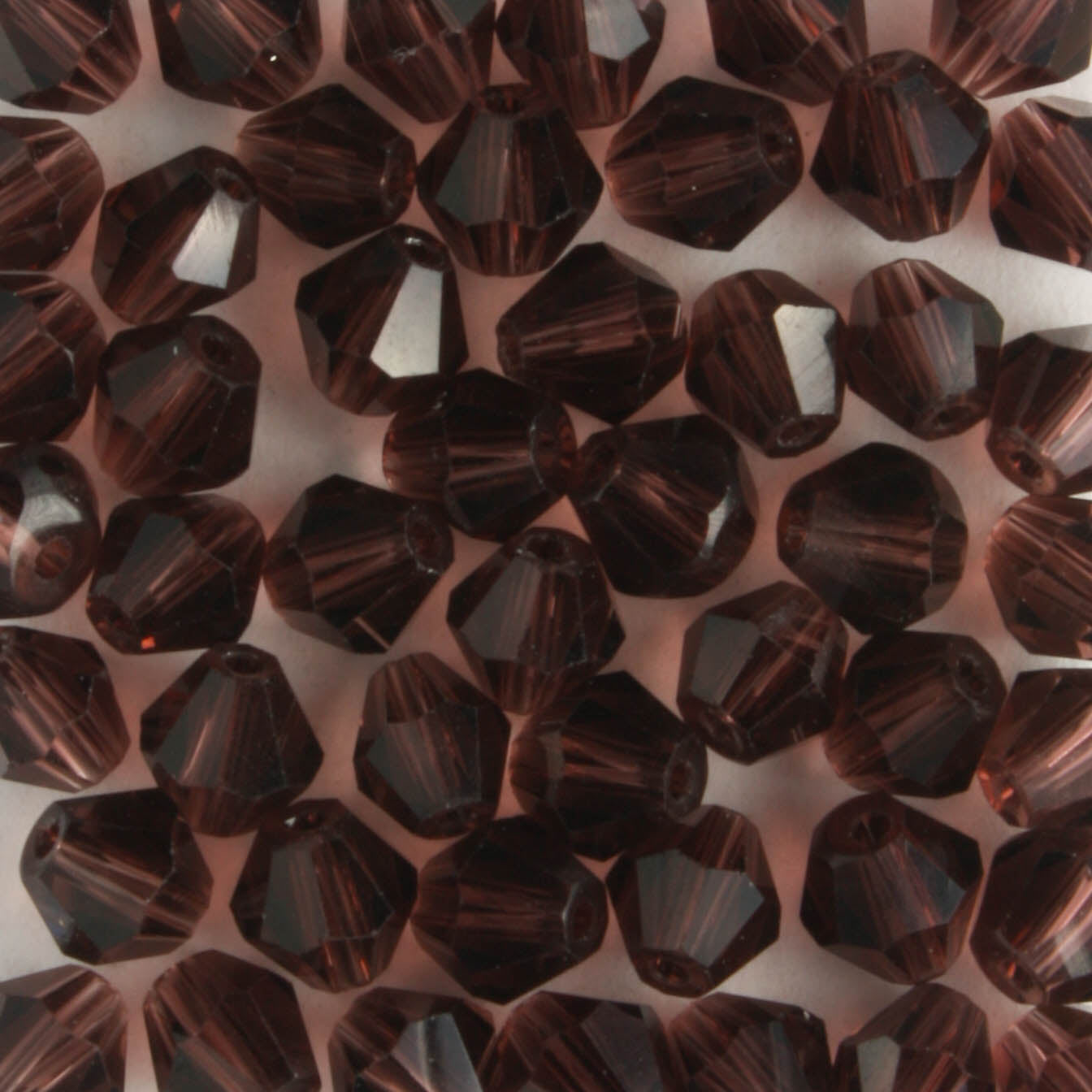 4mm Bicone Amethyst - 48 beads