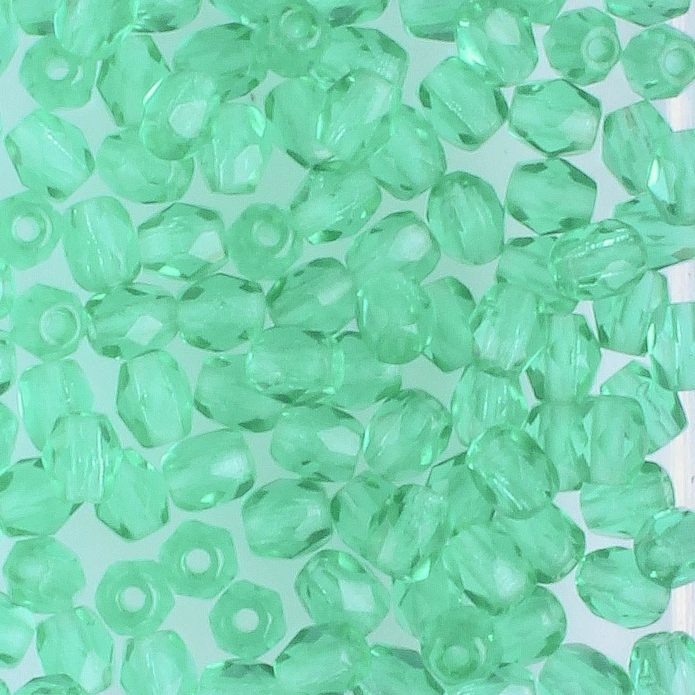 3mm FP Green Zircon - 100 beads