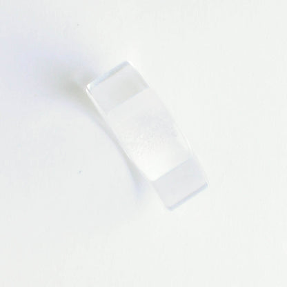 Triangle Button, Clear Plastic