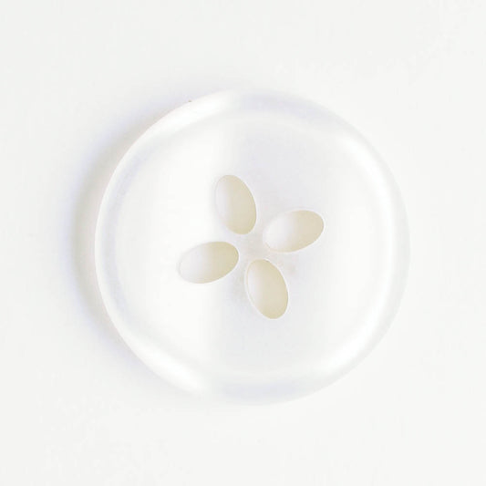 Plastic Button, White