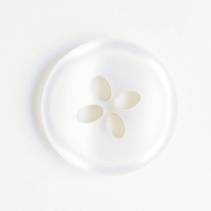 Plastic Button, White