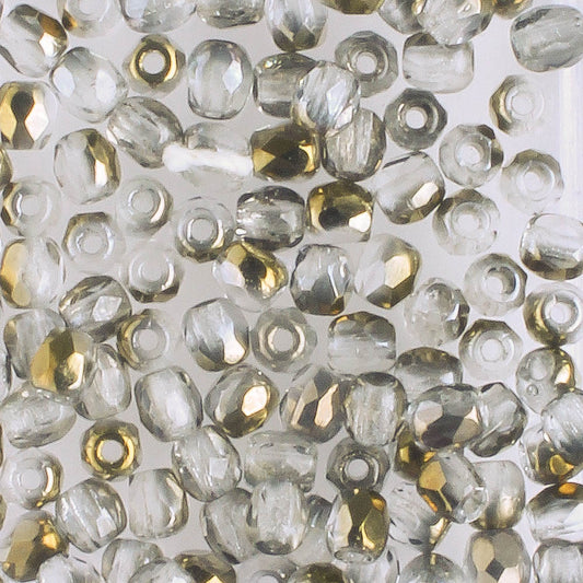 3mm Fire Polish Crystal Valentine - 100 beads