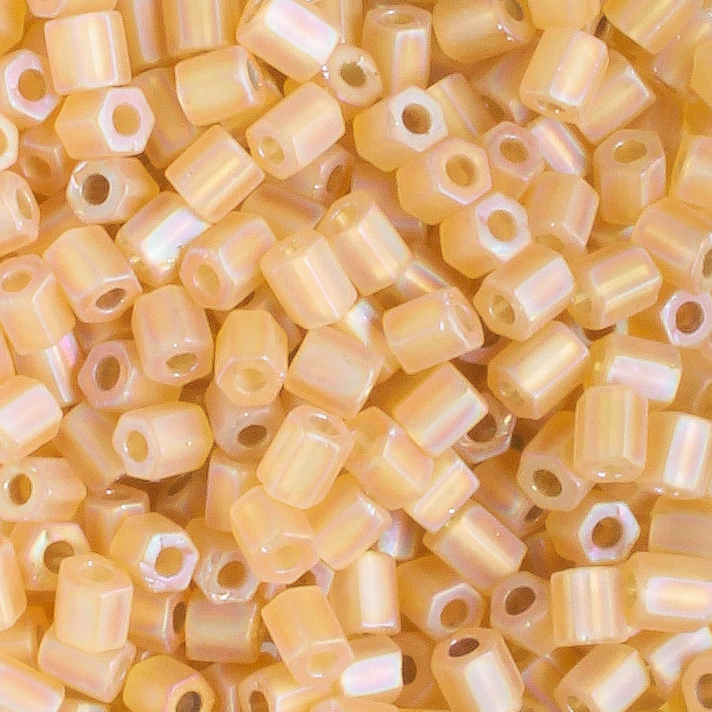 8/0 Hex S/L Frost Topaz - 10 grams