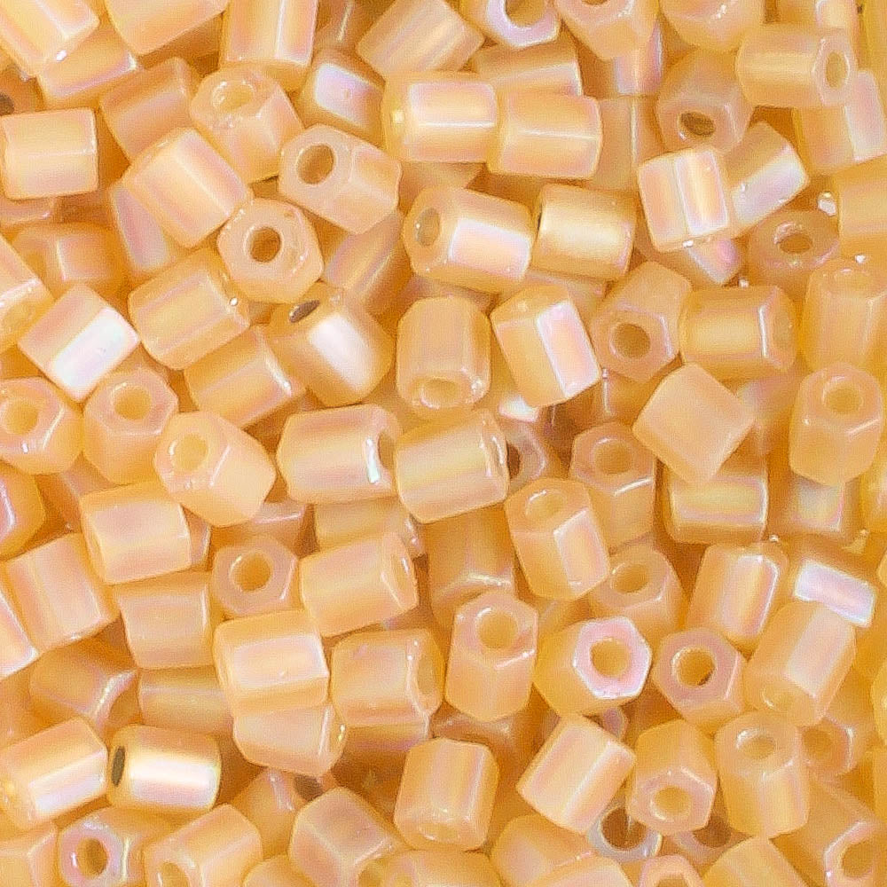 8/0 Hex S/L Frost Topaz AB - 10 grams