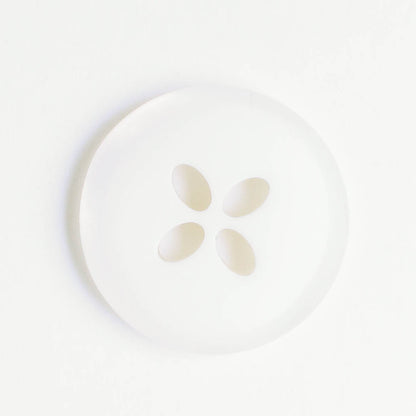 Plastic Button, White