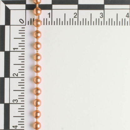 Copper Ball Chain - foot
