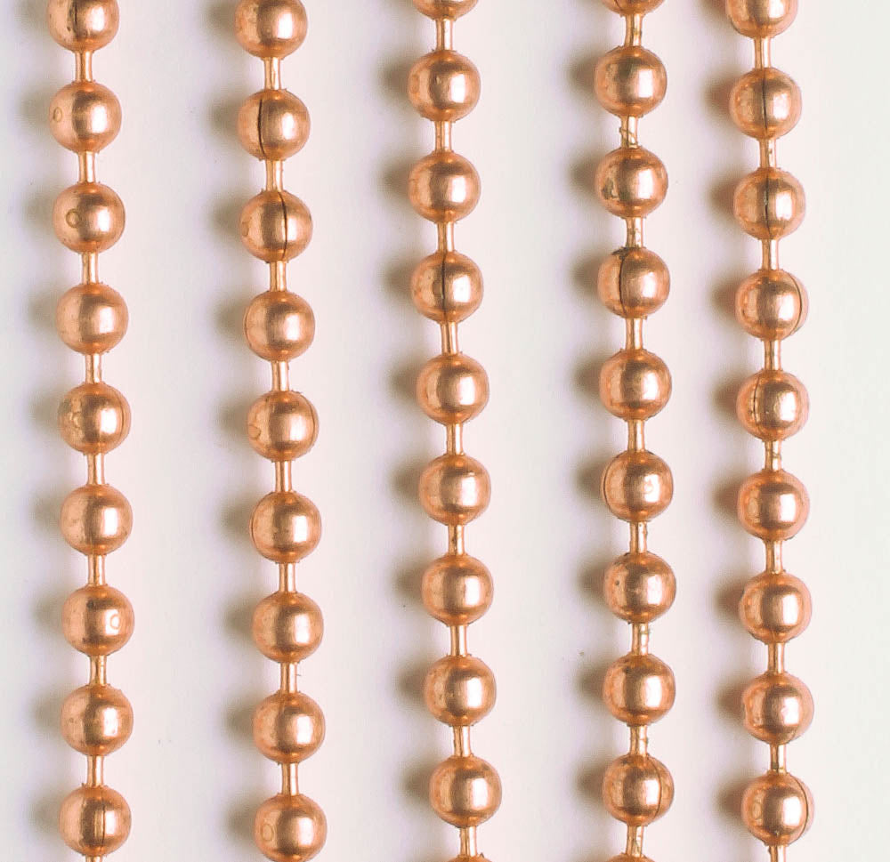 Copper Ball Chain - foot
