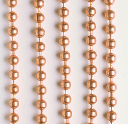 Copper Ball Chain - foot