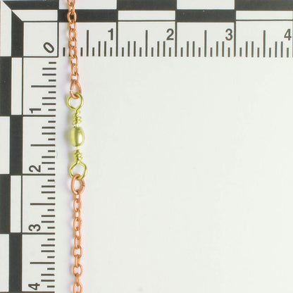 Copper and Brass Chain - foot