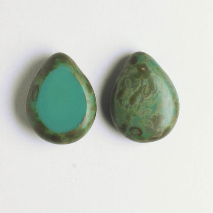 Polished Drop Turquoise Picasso
