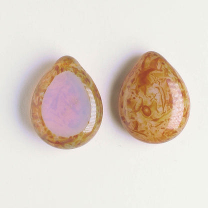 Polished Drop Milky Alexandrite - 18 beads