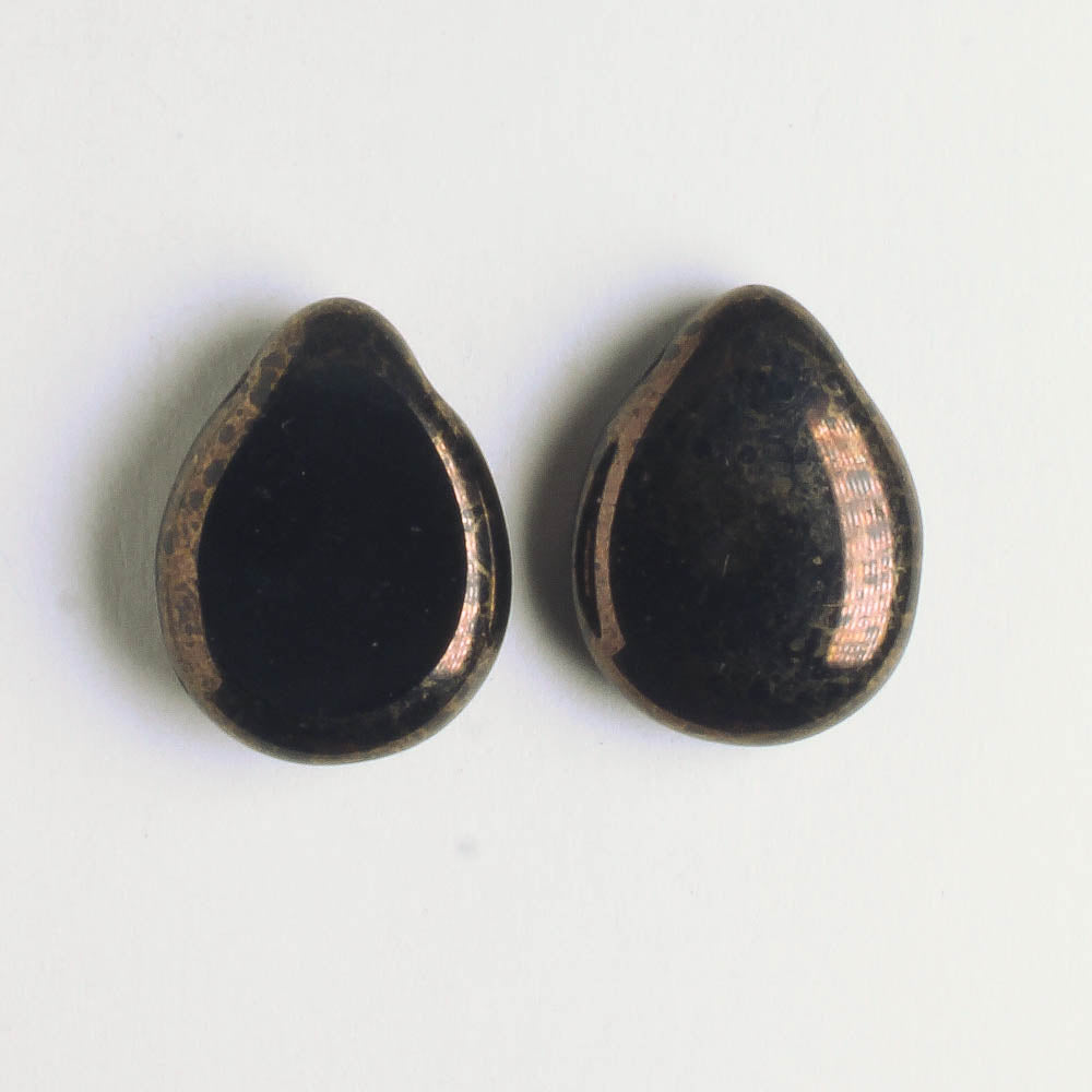 Polished Drop Jet Moon Dust