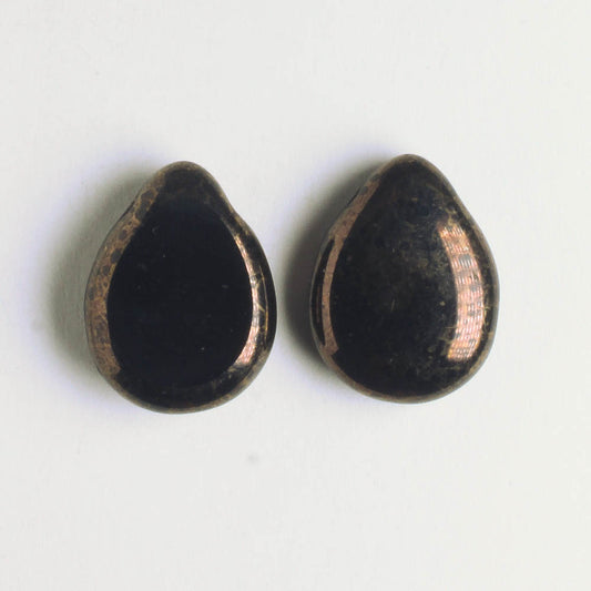 Polished Drop Jet Moon Dust