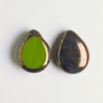 Polished Drop Olive Bronze Picasso