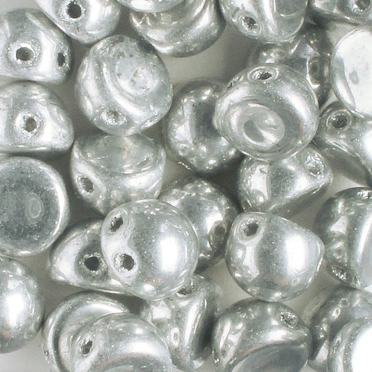 2 Hole Cabochon Silver - 10 grams