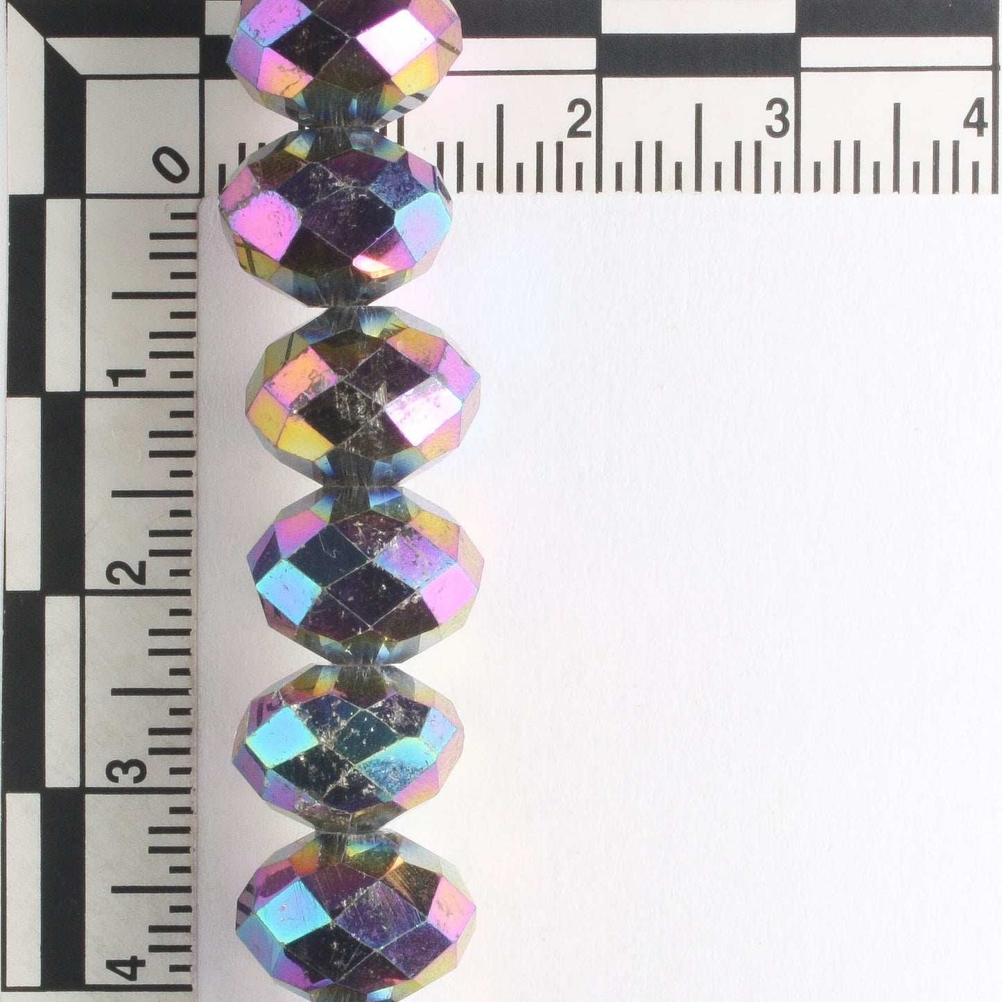 8x12mm Rondelle Purple Iris - 8" Strand