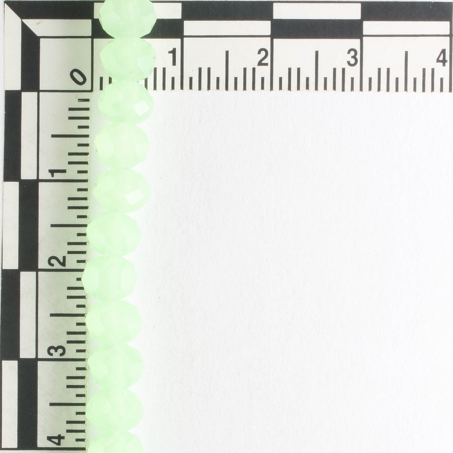 4x6mm Rondelle Green - 8" Strand