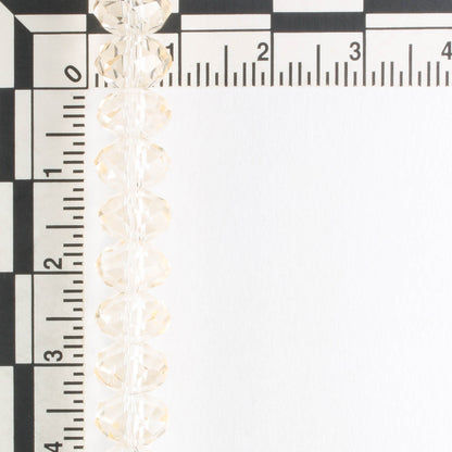 Chinese Crystal Rondelles - 8" strand