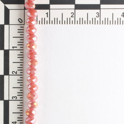 Chinese Crystal Rondelles - 8" strand