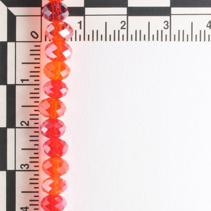Chinese Crystal Rondelles - 8" strand