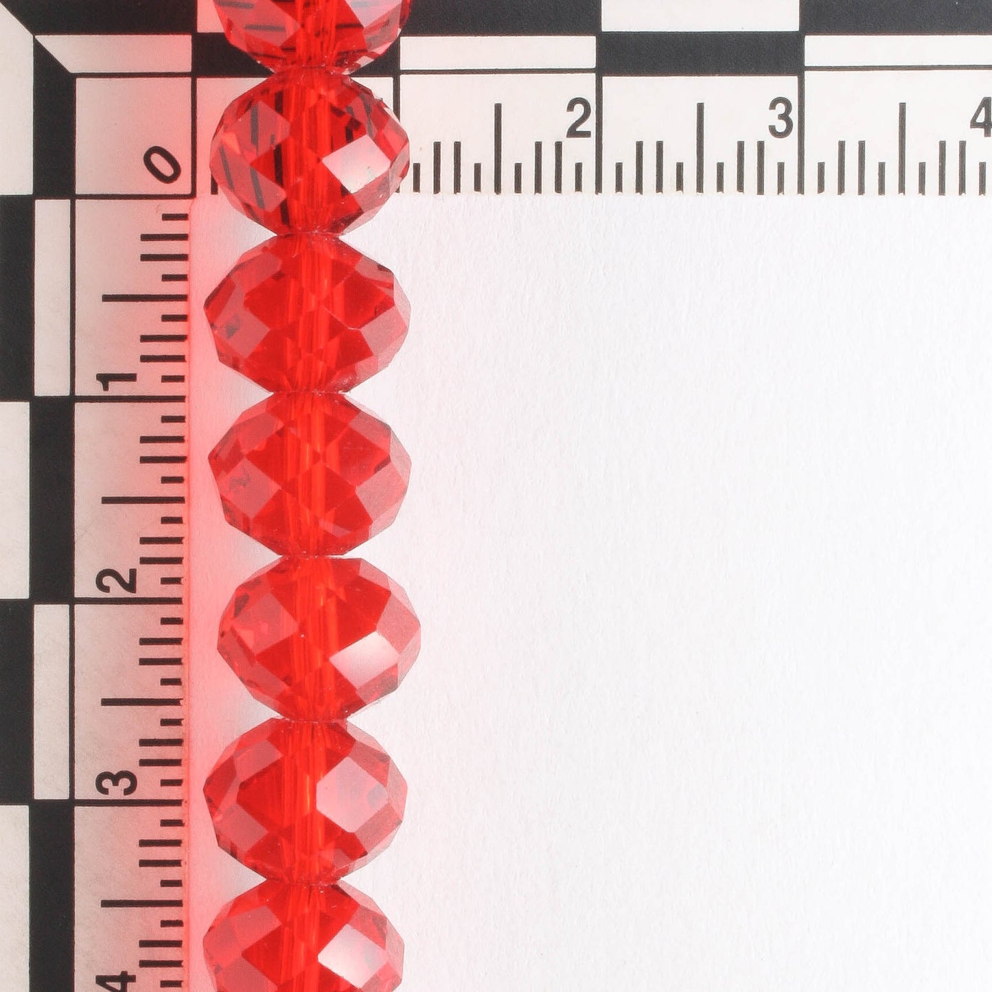 Chinese Crystal Rondelles - 8" strand