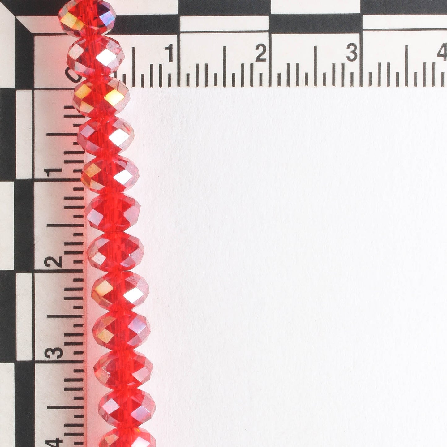 Chinese Crystal Rondelles - 8" strand