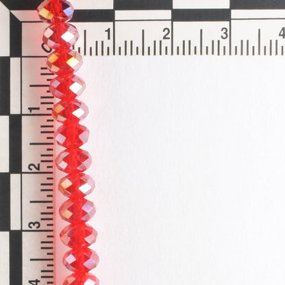 Chinese Crystal Rondelles - 8" strand