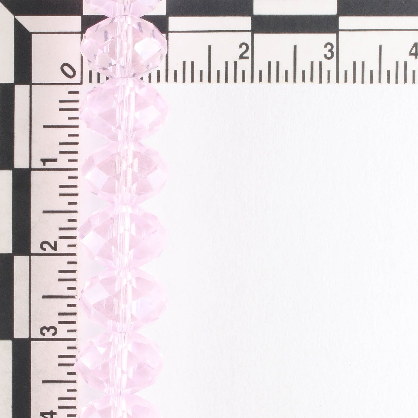 Chinese Crystal Rondelles - 8" strand