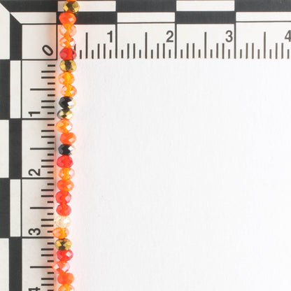 Chinese Crystal Rondelles - 8" strand