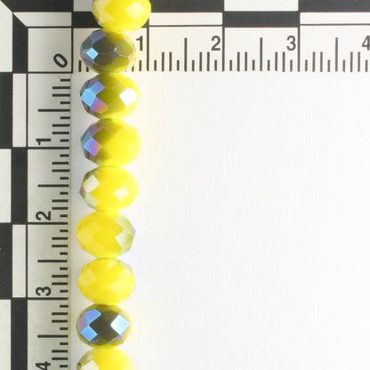 Chinese Crystal Rondelles - 8" strand
