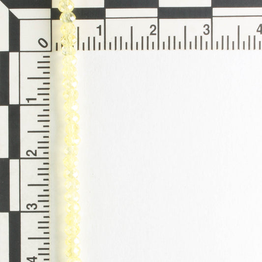 Chinese Crystal Rondelles - 8" strand