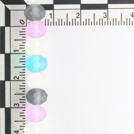Chinese Crystal Rondelles - 8" strand