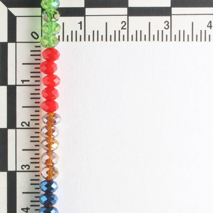 Chinese Crystal Rondelles - 8" strand