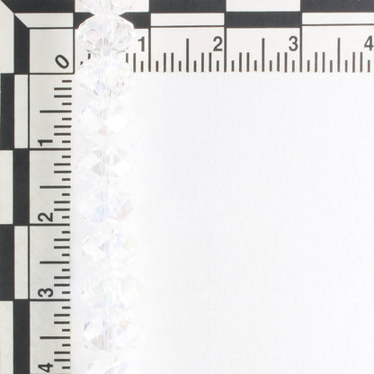 Chinese Crystal Rondelles - 8" strand