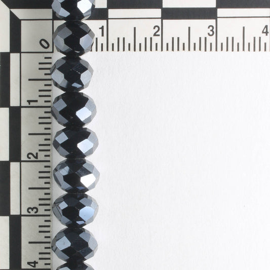 Chinese Crystal Rondelles - 8" strand